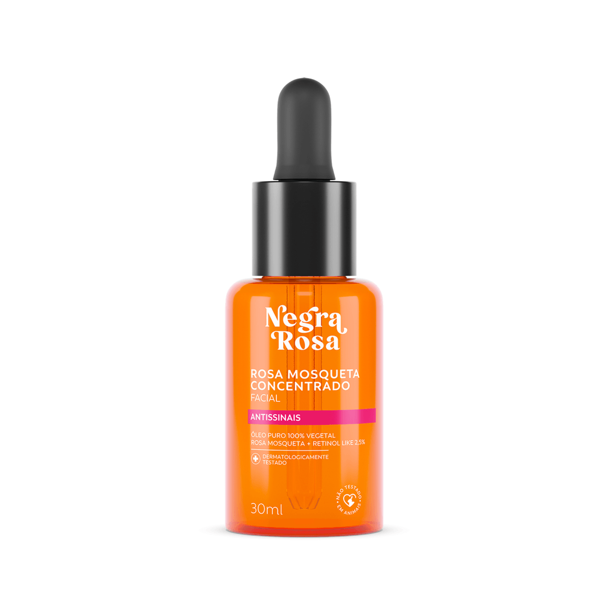 Rosa Mosqueta Concentrado Facial Negra Rosa - 30ml