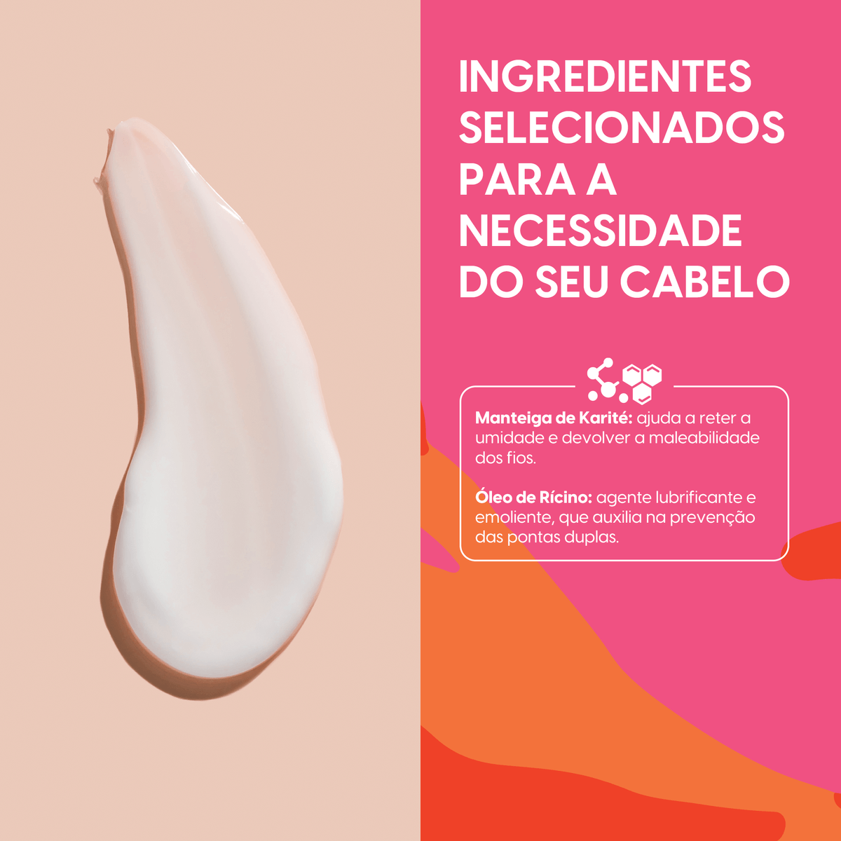 Creme de pentear cabelos crespíssimos Negra Rosa - 500ml