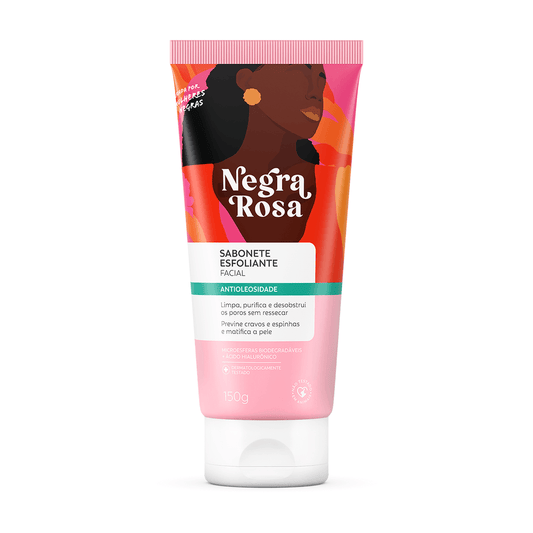 Sabonete esfoliante facial Negra Rosa - 150g