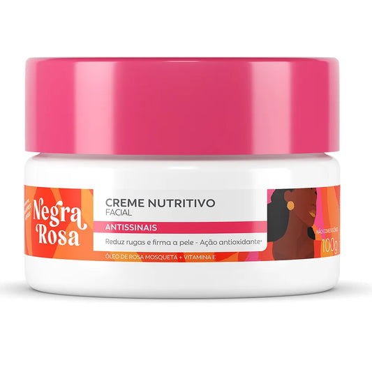 Creme nutritivo facial Negra Rosa Antissinais - 100g