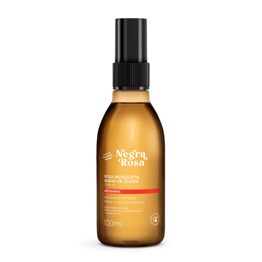 Blend de óleos anti queda capilar Rosa Mosqueta Negra Rosa - 100ml