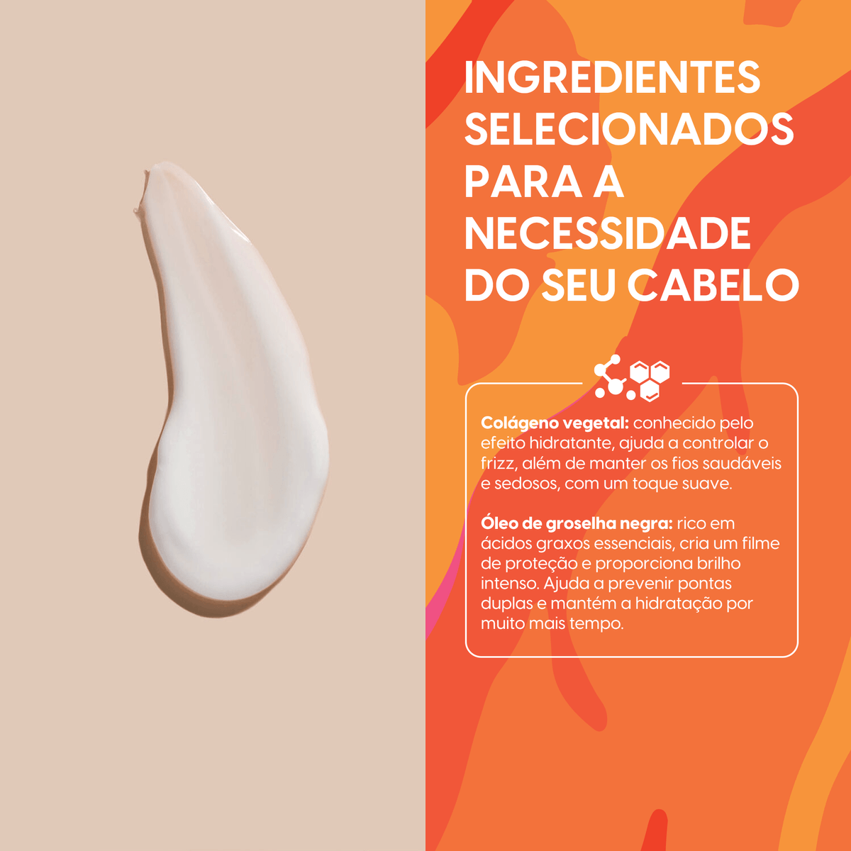 Máscara capilar hidratação colágeno Negra Rosa - 500g