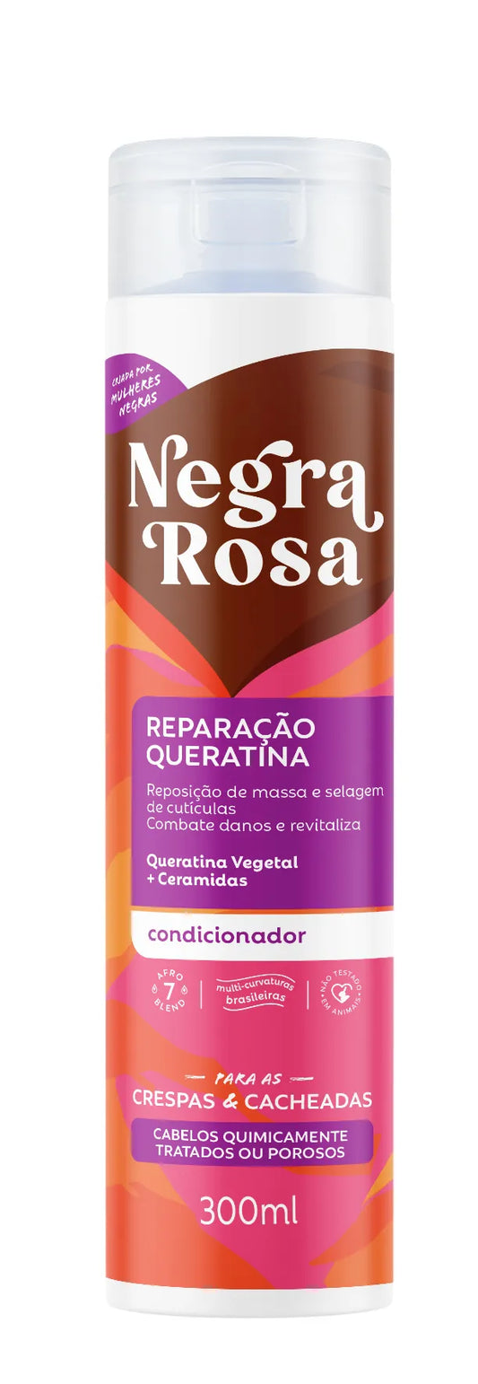 Condicionador reparação queratina Negra Rosa - 300ml