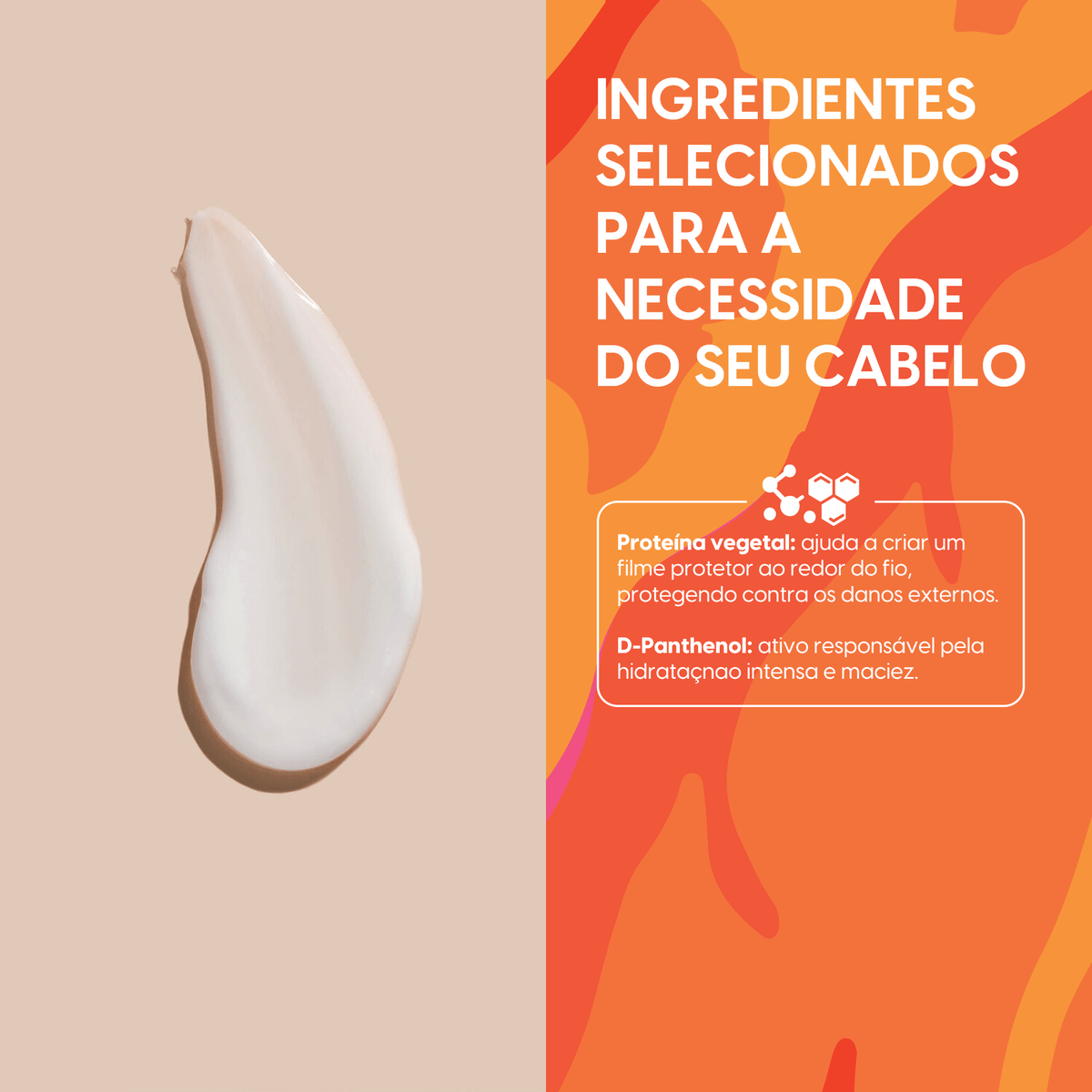 Creme de pentear cabelo cacheado Negra Rosa - 500ml